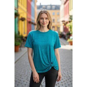 Tru Self Women's Large Blue Shirt